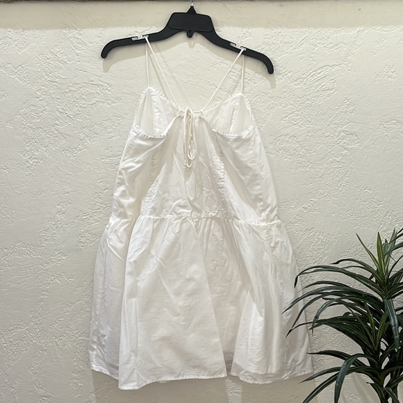 GAP Lace Up Mini Dress Women’s Size M White EUC - Picture 3 of 11